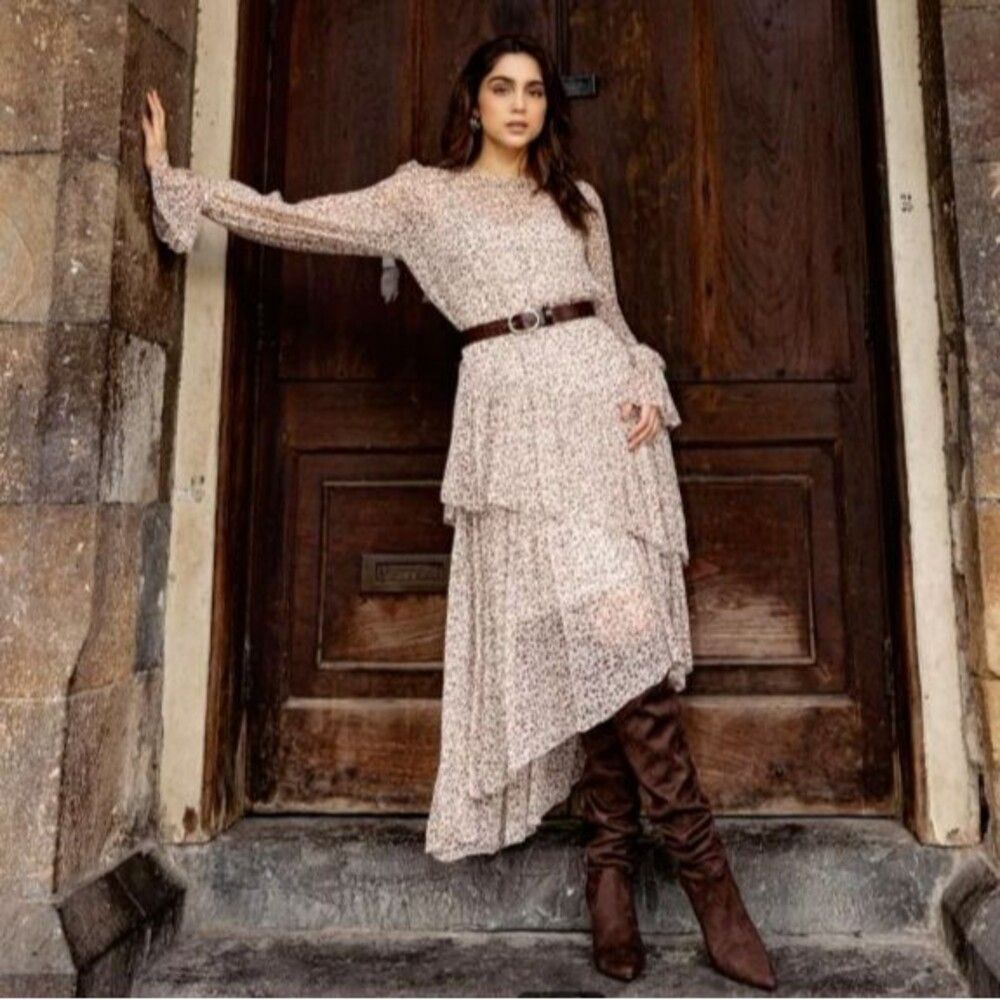 $1150 ZIMMERMANN Silk Long Dress AU 1 US 6